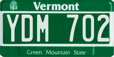 VT license plate YDM702
