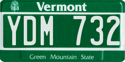 VT license plate YDM732