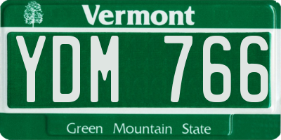 VT license plate YDM766
