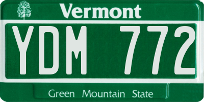 VT license plate YDM772