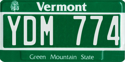VT license plate YDM774