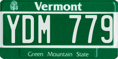 VT license plate YDM779