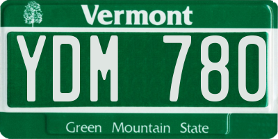 VT license plate YDM780