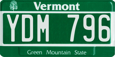 VT license plate YDM796