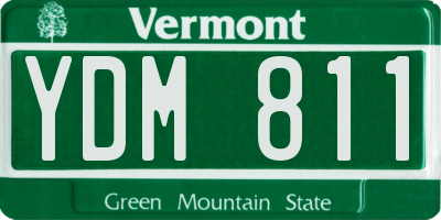 VT license plate YDM811