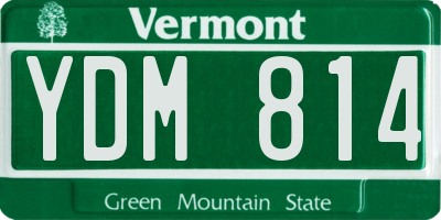 VT license plate YDM814