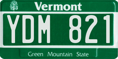 VT license plate YDM821