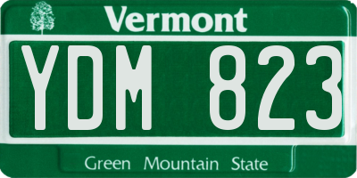 VT license plate YDM823