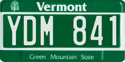 VT license plate YDM841