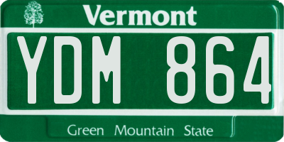 VT license plate YDM864