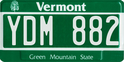 VT license plate YDM882