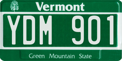 VT license plate YDM901