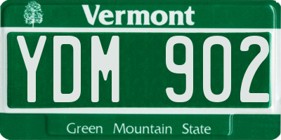 VT license plate YDM902