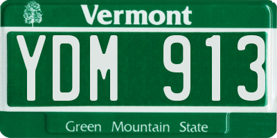 VT license plate YDM913