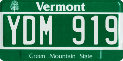 VT license plate YDM919