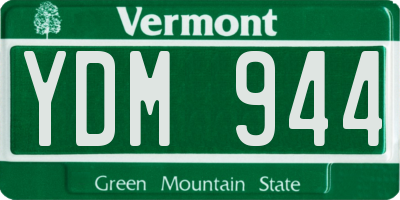 VT license plate YDM944