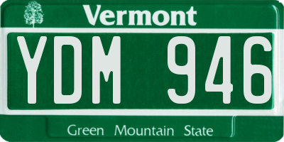 VT license plate YDM946