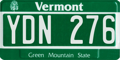 VT license plate YDN276