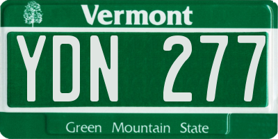 VT license plate YDN277