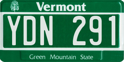 VT license plate YDN291