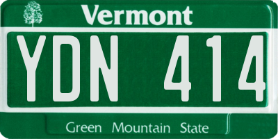VT license plate YDN414
