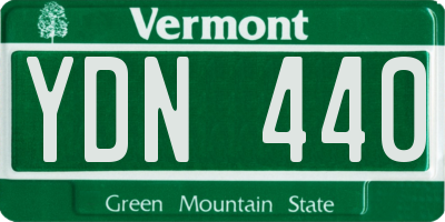 VT license plate YDN440