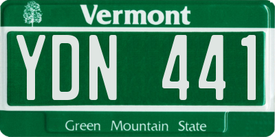 VT license plate YDN441