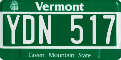 VT license plate YDN517