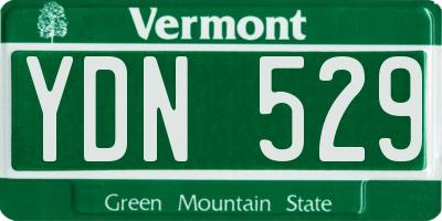 VT license plate YDN529
