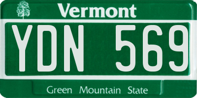 VT license plate YDN569