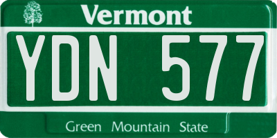 VT license plate YDN577