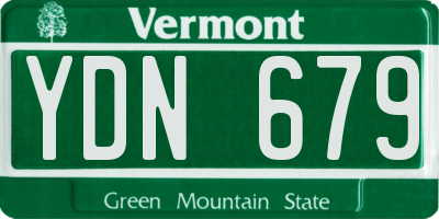 VT license plate YDN679