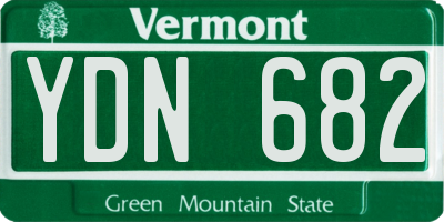 VT license plate YDN682