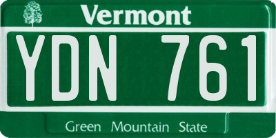 VT license plate YDN761