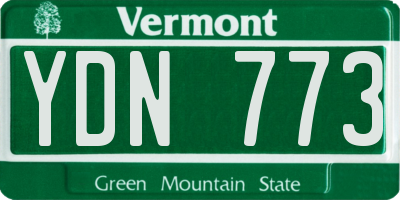 VT license plate YDN773