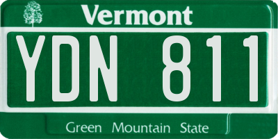 VT license plate YDN811