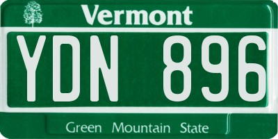 VT license plate YDN896