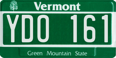 VT license plate YDO161