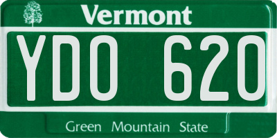 VT license plate YDO620