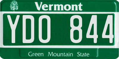 VT license plate YDO844