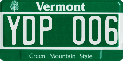 VT license plate YDP006