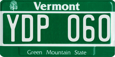 VT license plate YDP060
