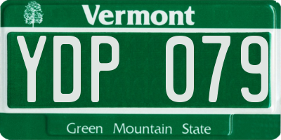 VT license plate YDP079