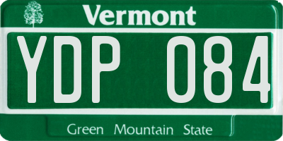 VT license plate YDP084