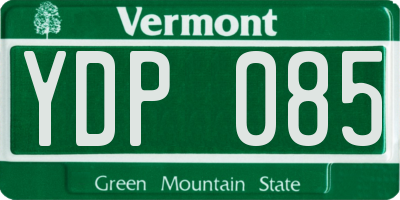 VT license plate YDP085