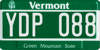 VT license plate YDP088