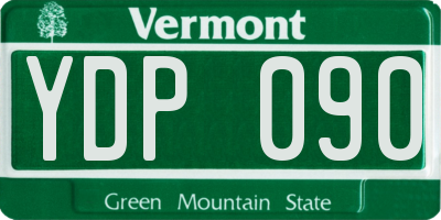 VT license plate YDP090