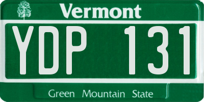 VT license plate YDP131