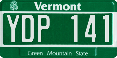 VT license plate YDP141