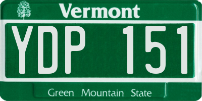 VT license plate YDP151